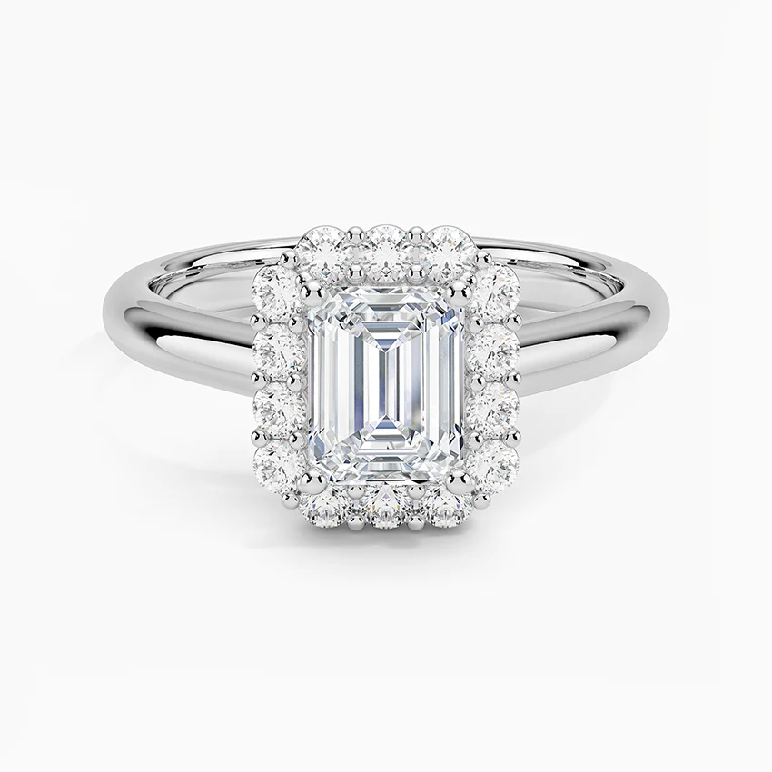 エターナルシャイン エメラルドヘイローリング｜ラボグロウンダイヤ｜GEMIKA