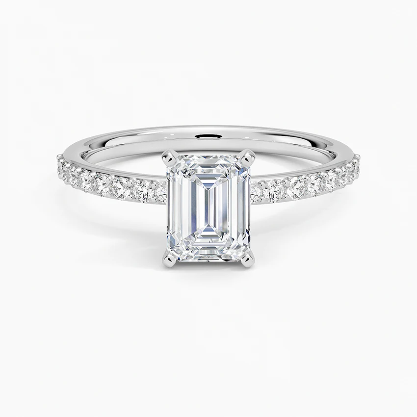 スターライト・プレリュード エメラルドカット パヴェリング｜ラボグロウンダイヤ｜GEMIKA