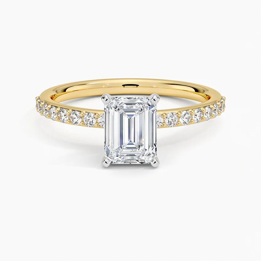 スターライト・プレリュード エメラルドカット パヴェリング｜ラボグロウンダイヤ｜GEMIKA