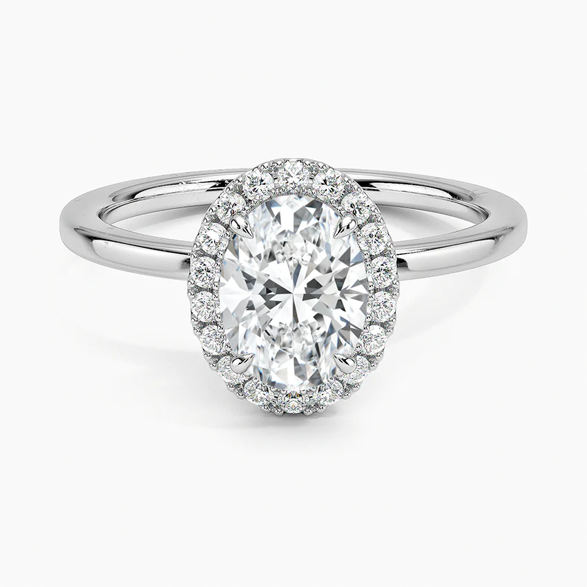 エターナルシャイン オーバルカット ヘイローリング｜ラボグロウンダイヤ｜GEMIKA