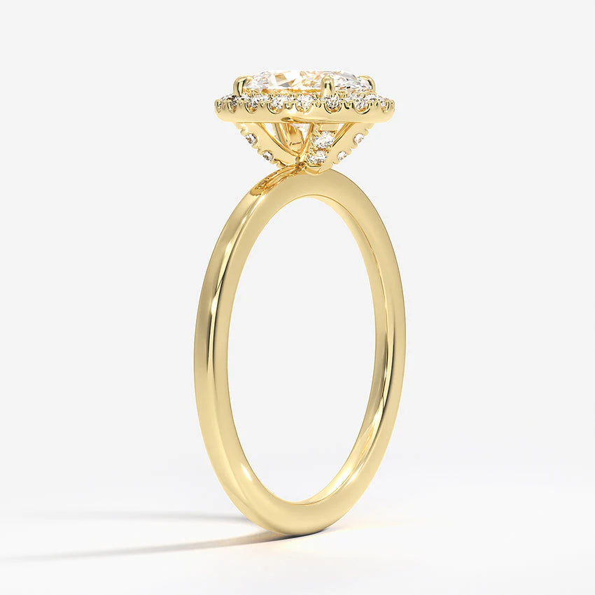 エターナルシャイン オーバルカット ヘイローリング｜ラボグロウンダイヤ｜GEMIKA