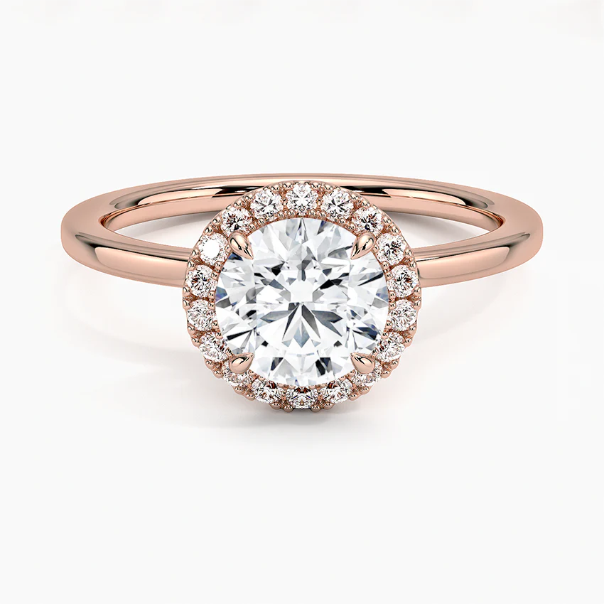 エターナルシャイン ラウンドカット ヘイローリング｜ラボグロウンダイヤ｜GEMIKA