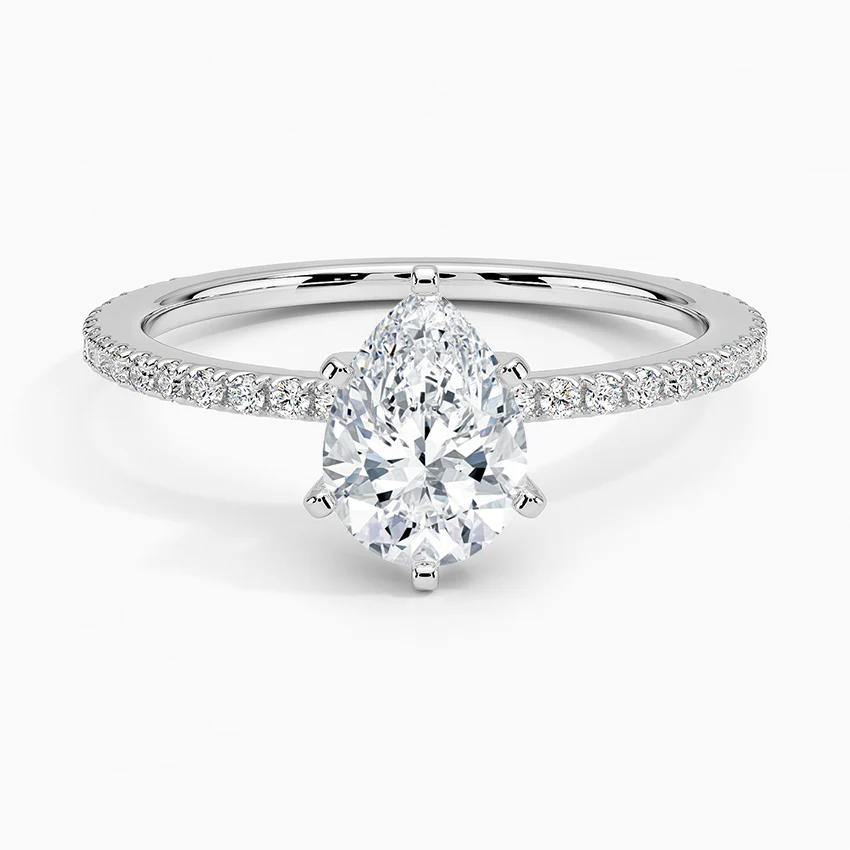 スターライト・プレリュード ペアシェイプカット パヴェリング｜ラボグロウンダイヤ｜GEMIKA